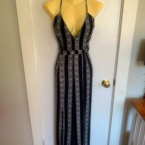 Strappy sleeveless pantsuit